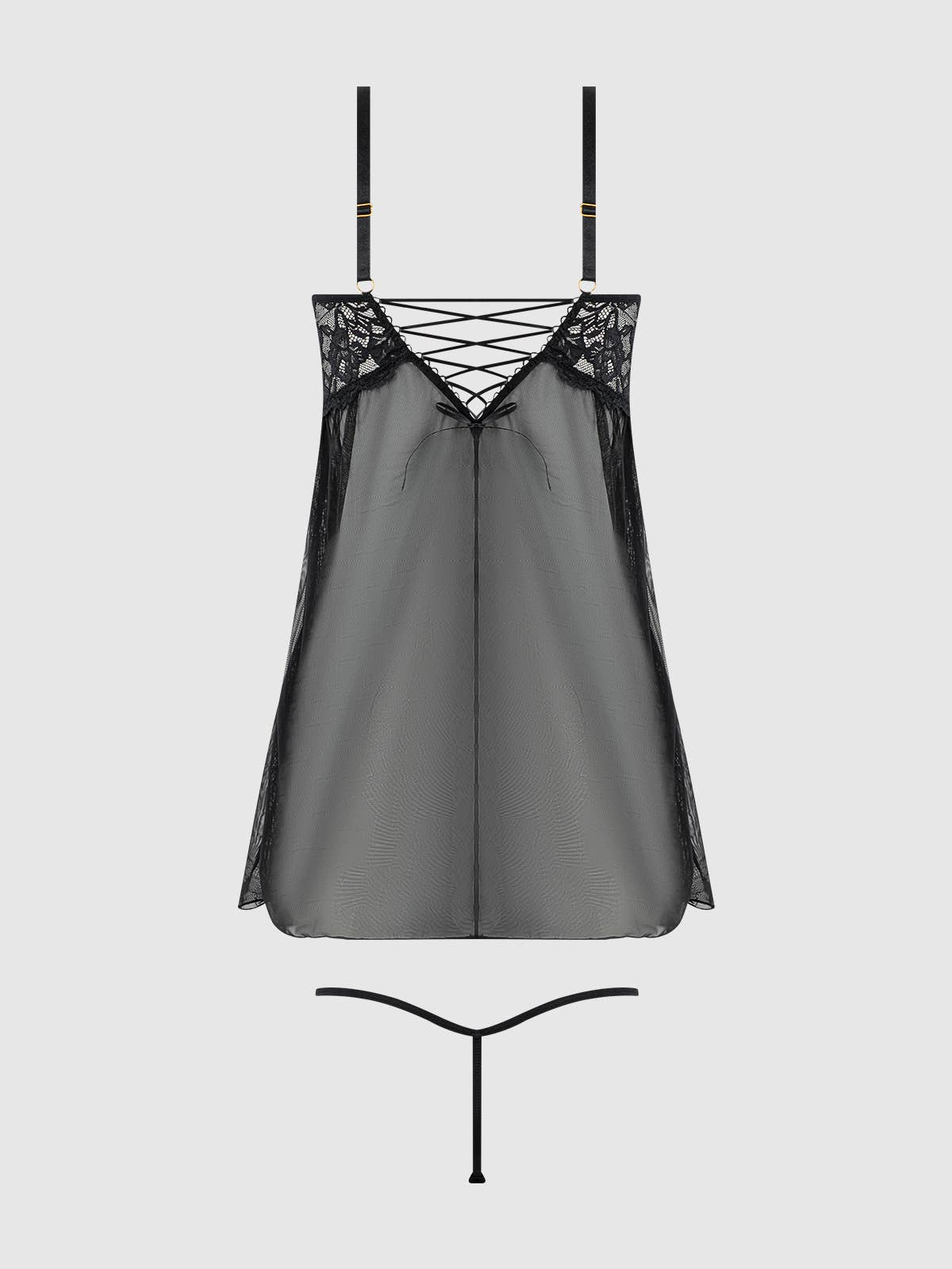 Ensemble nuisette et string en dentelle BELLA